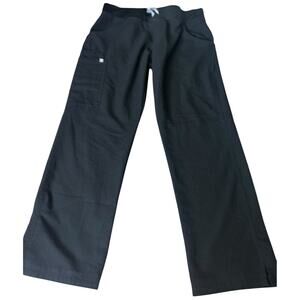 EUC Figs Black Kade Cargo Scrub Pants Size Medium Petite M/P
